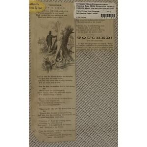 Antique Newspaper Civil War The River by W.H. Roberts Harper Military Rare 1800s